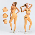 Verão Top Quality Mulheres Yoga Terno Personalizado Yoga Legging Sets Workout Sportswear Yoga Outfit Mulheres Conjuntos